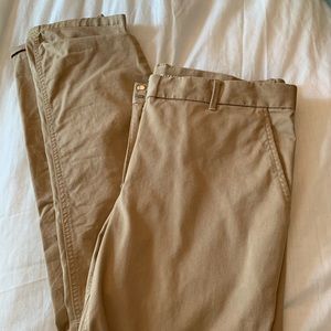 GAP Broken-In Straight Khakis with Tapered Ankle